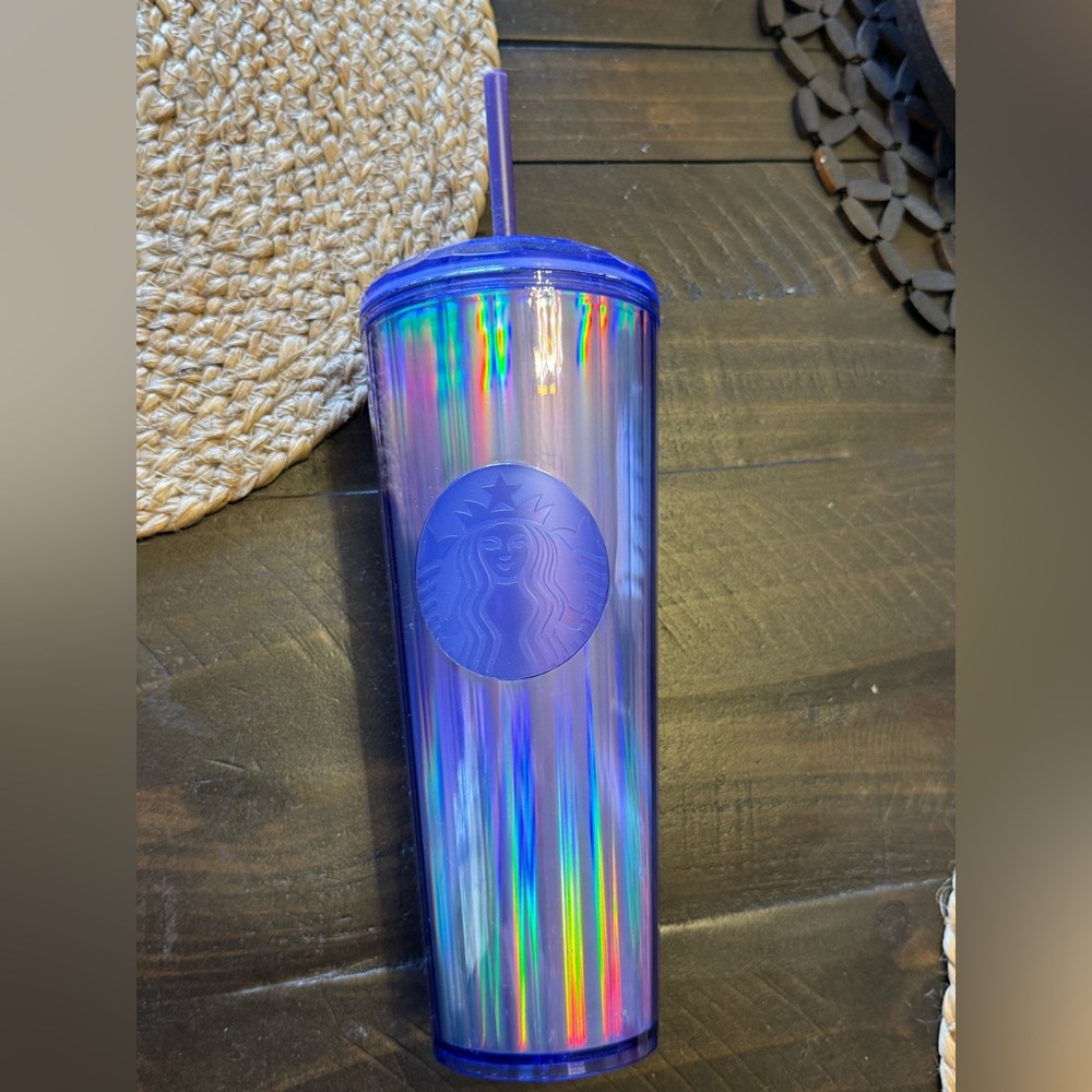 Starbucks Blue Iridescent 24oz Reusable Tumbler